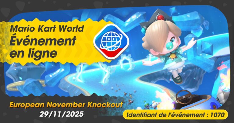 Tournoi European November Knockout pour Mario Kart World ce 29 novembre
