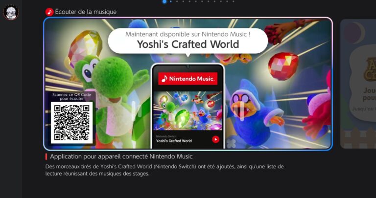 La bande-son de Yoshi's Crafted World rejoint Nintendo Music