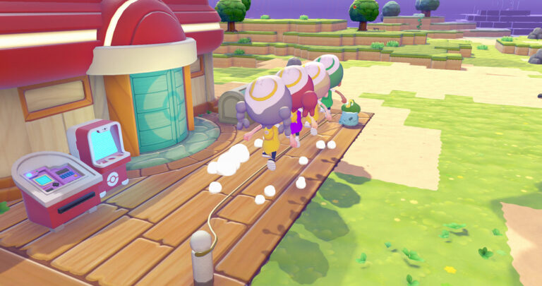 Événement de corde à sauter avec Bulbizarre dans Pokémon Pokopia