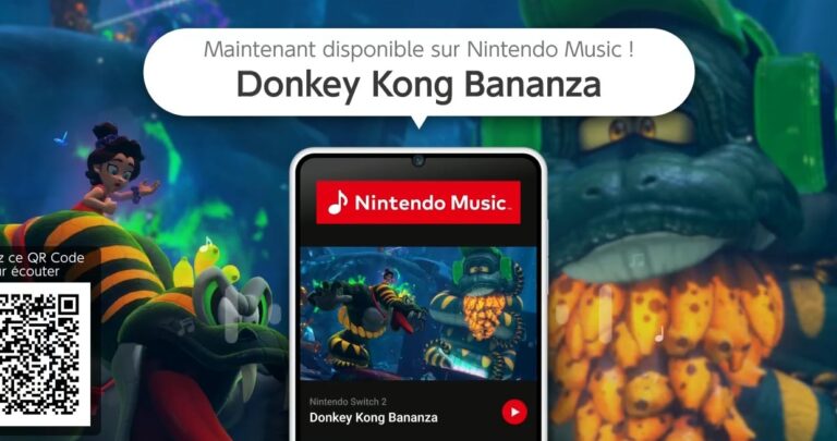 Nintendo Music accueille la bande originale de Donkey Kong Bananza