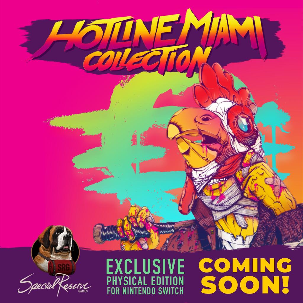 Miami collection. Hotline Miami Nintendo Switch. Nintendo Switch Хотлайн Майами. Коллекционка Хотлайн Майами. Hotline Miami коллекционное издание.